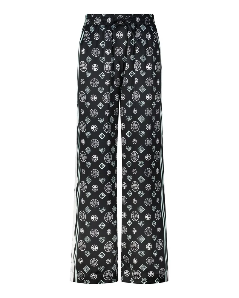Casablanca Paris Hose aus Seide Schwarz