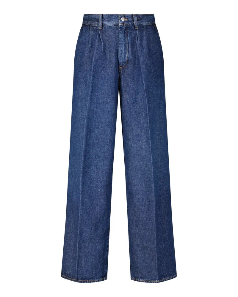 Frame Denim Jeans The Pleated Trouser Blau