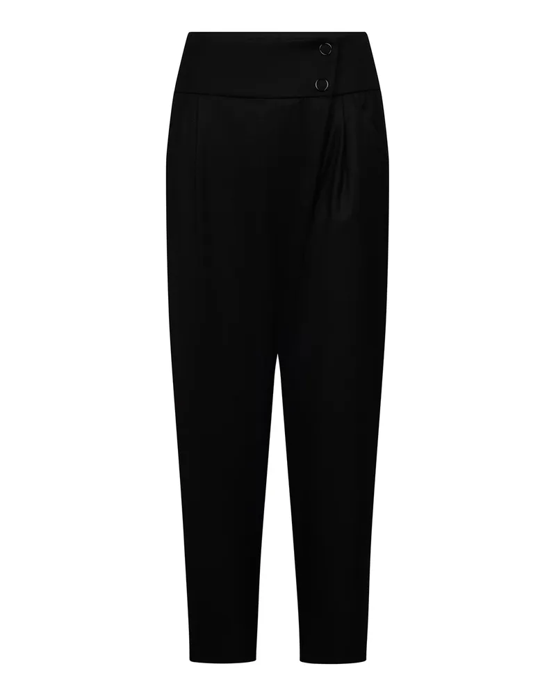 RAFFAELLO ROSSI  Hose Selina aus Woll-Mix Schwarz
