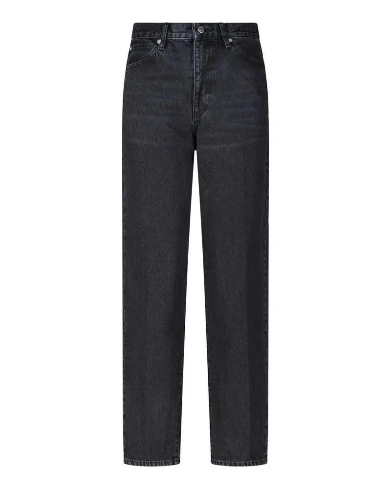 Frame Denim Tapered-Leg Jeans The Neat Schwarz