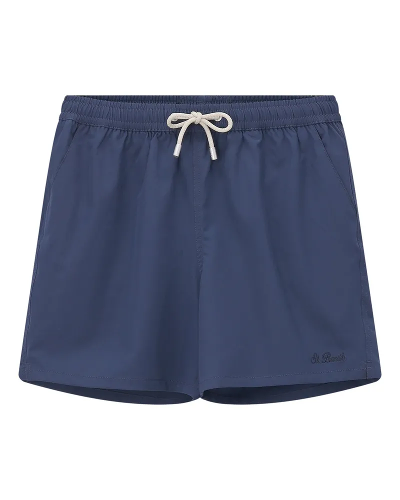MC2 Saint Barth Badeshorts mit Logo Dunkelblau