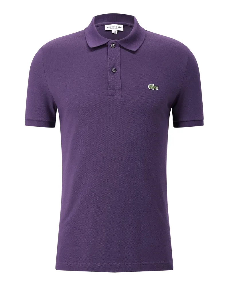 Lacoste Slim Fit Polo-Shirt mit Logo Lila