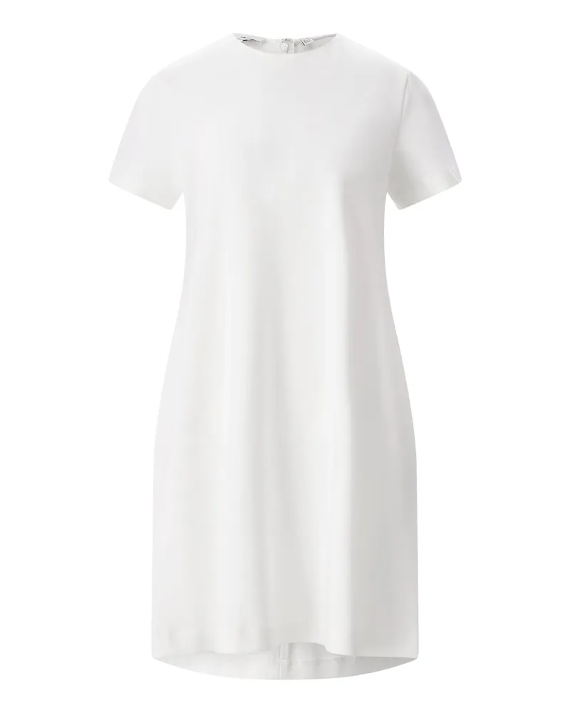 Vince Midikleid mit Rundhalsausschnitt Weiß