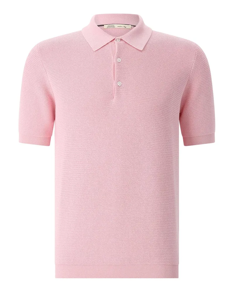Maurizio Baldassari Poloshirt aus Baumwollstrick Rosa