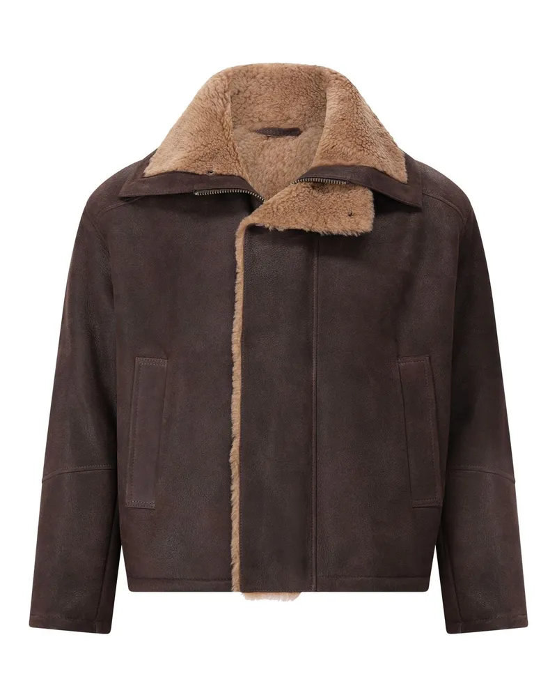 Arma Jacke Elenne aus Leder Braun