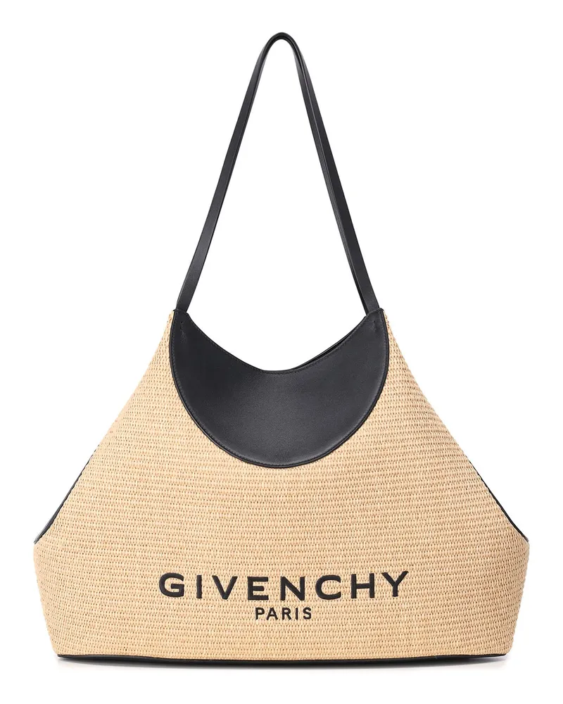 Givenchy Shopper aus Raffia und Leder Hellbraun