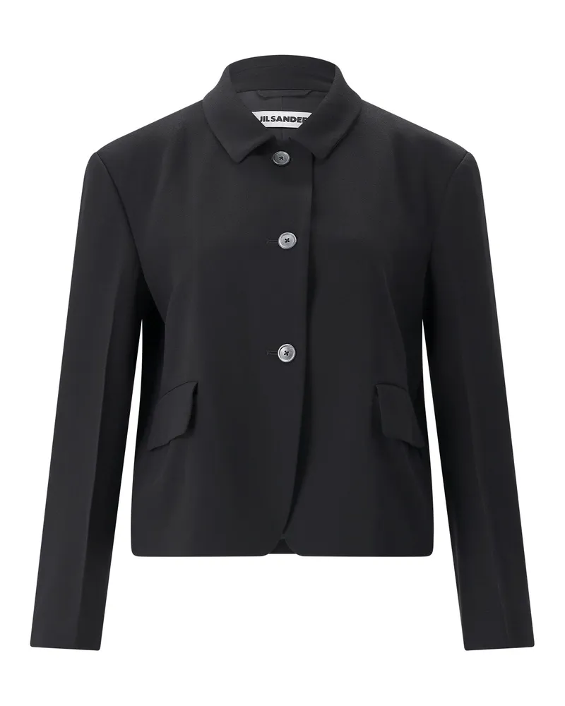 Jil Sander Blazer aus Schurwolle Schwarz