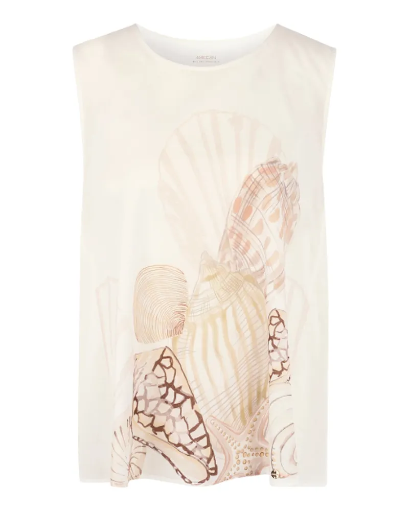 Marc Cain Top aus Baumwolle Creme