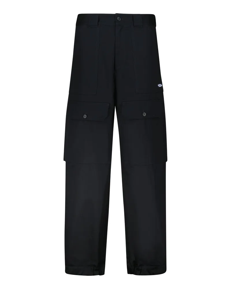 MSGM Stoffhose aus Baumwolle Schwarz