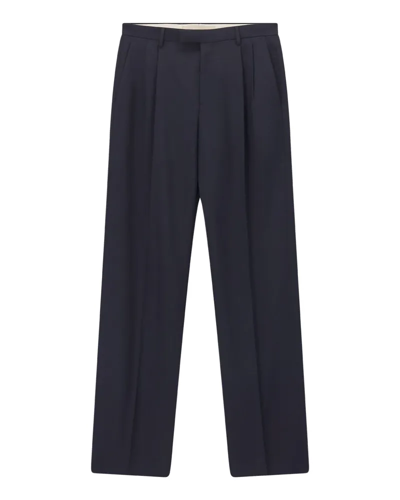 Valentino Garavani Straight-Fit Hose aus Schurwolle Navy