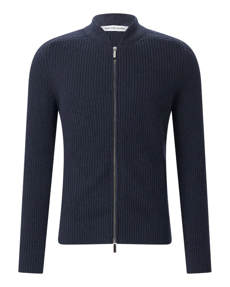 Iris von Arnim Strickjacke Curt aus Kaschmir Dunkelblau