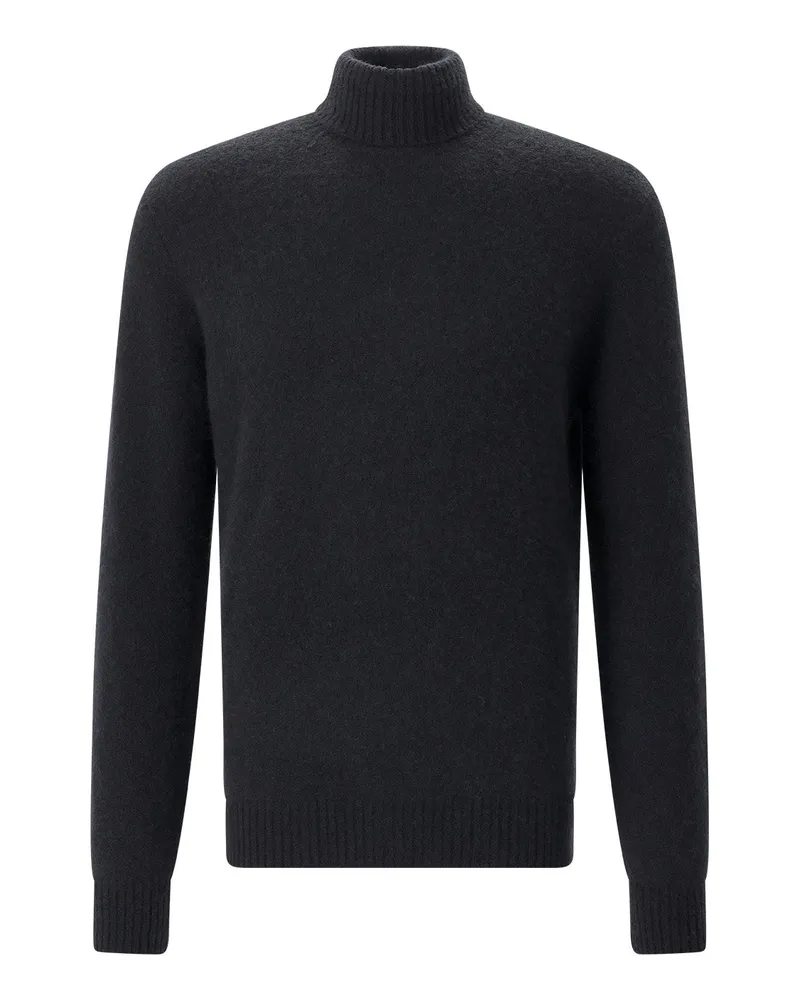 Filippo de Laurentiis Pullover aus Kaschmir-Seide-Mix Schwarz