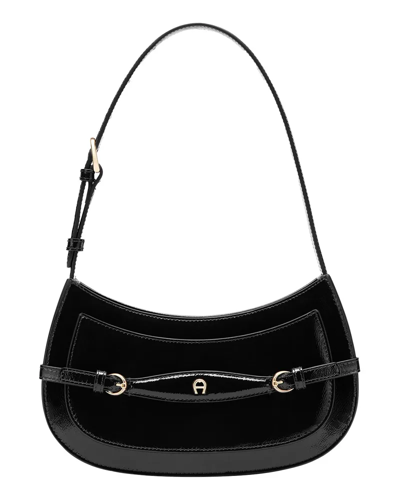 Aigner Schultertasche Cavallo Schwarz
