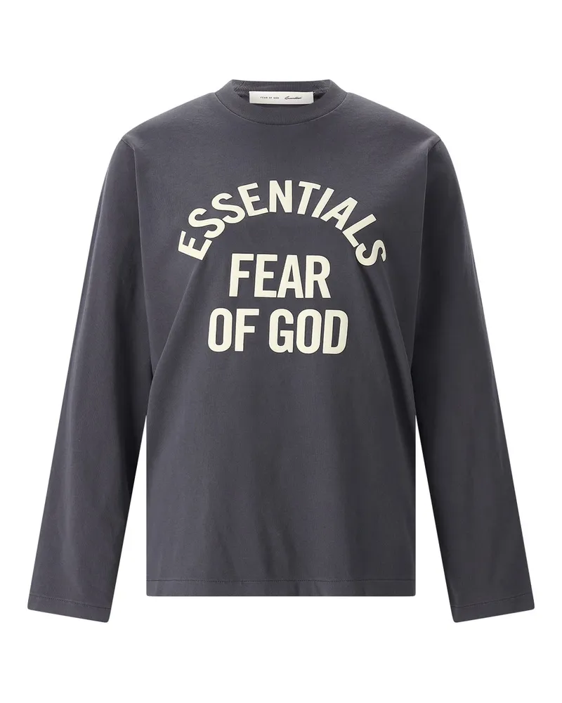 Fear of God Langarmshirt mit Print Anthrazit