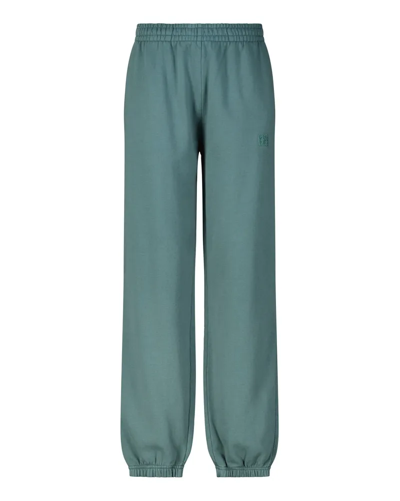 Anine Bing Sweatpants Karter mit Logo Grün