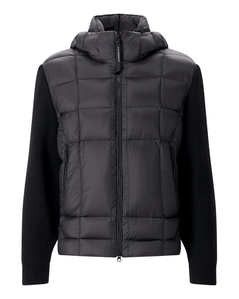 C.P. Company Daunenjacke mit Goggle-Detail Schwarz