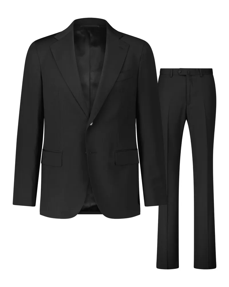 Caruso Zweiteiliger Anzug Aida aus Wolle Schwarz