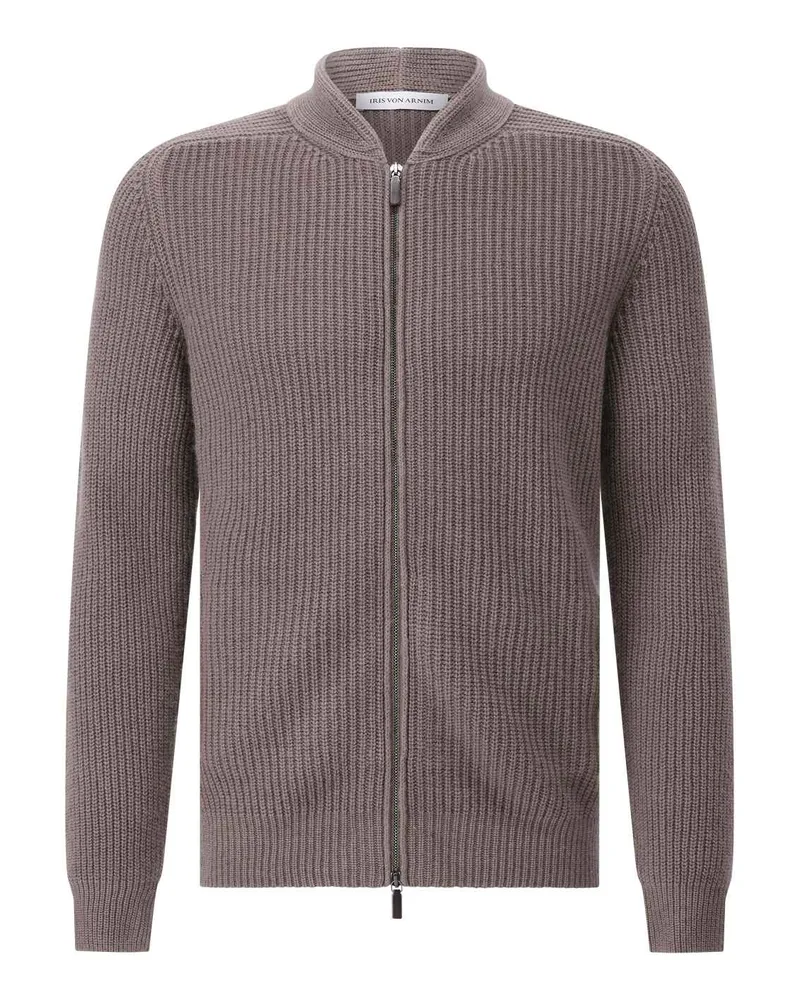 Iris von Arnim Strickjacke Curt aus Kaschmir Braun