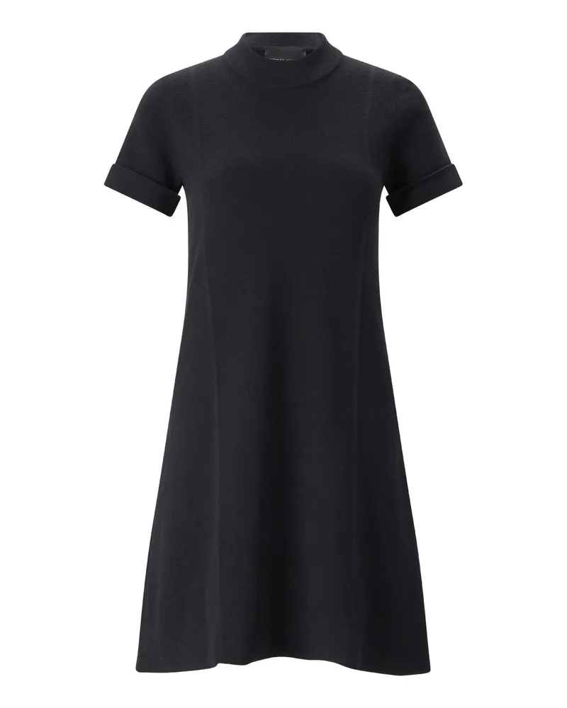 Roberto Collina Minikleid aus Merinowolle Schwarz