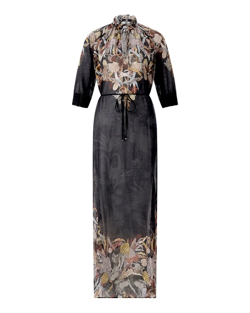 Riani Maxikleid mit Print Schwarz