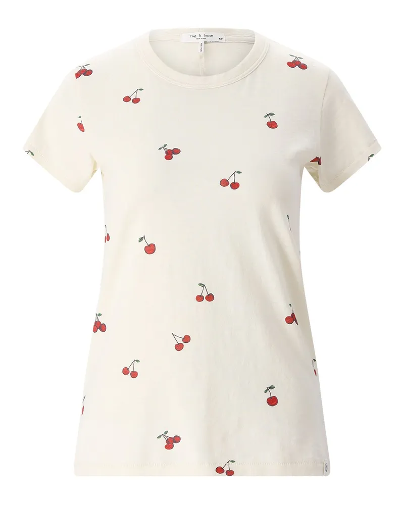 Rag & Bone T-Shirt aus Baumwolle Creme