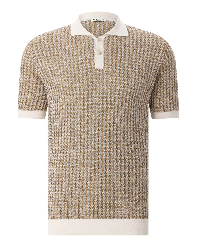 Phil Petter Poloshirt aus Baumwollstrick Braun