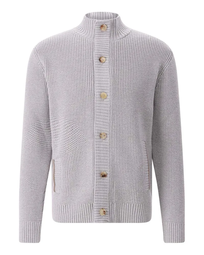 Maurizio Baldassari Strickjacke aus Schurwolle Grau