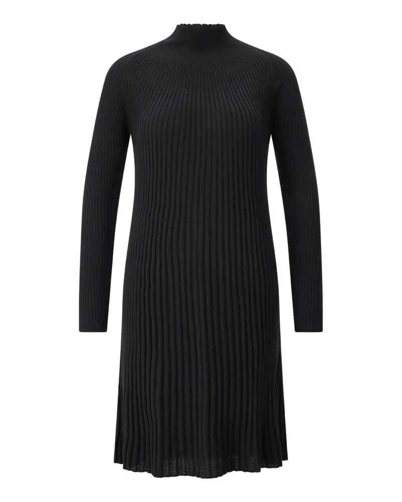 hemisphere Strickkleid aus Merinowolle Schwarz
