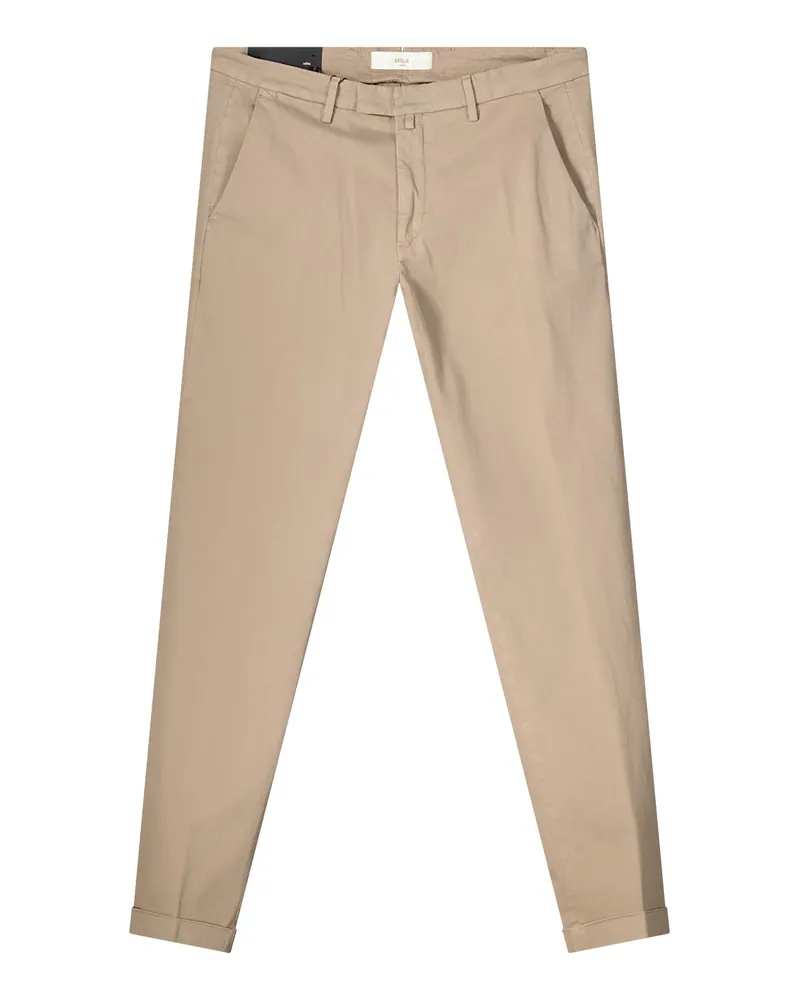 Briglia 1949 Slim-Fit Chinohose aus Baumwoll-Mix Hellbraun