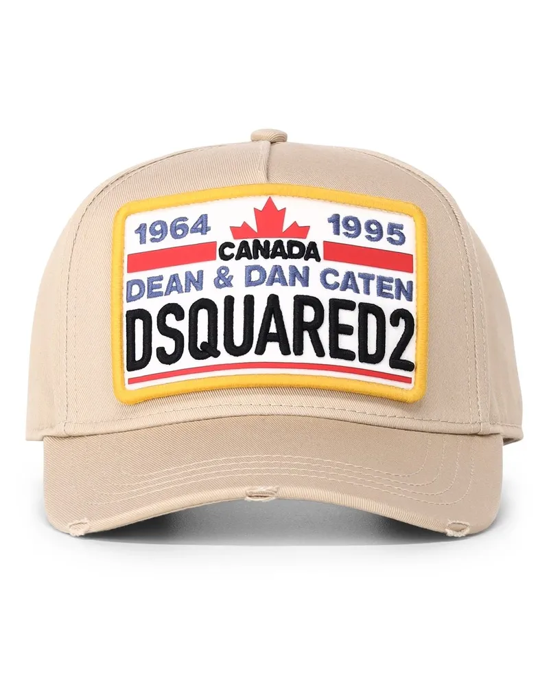 Dsquared2 Cap mit Logo-Stickerei Beige