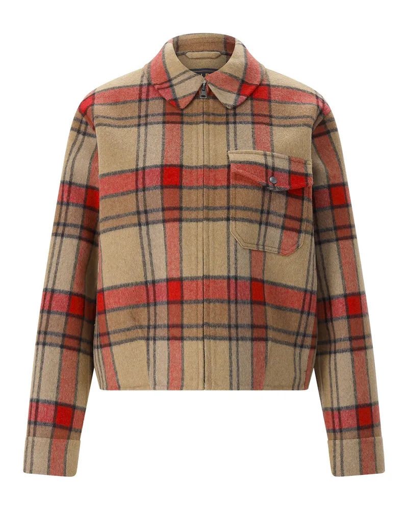 Woolrich Jacke aus Woll-Mix Hellbraun