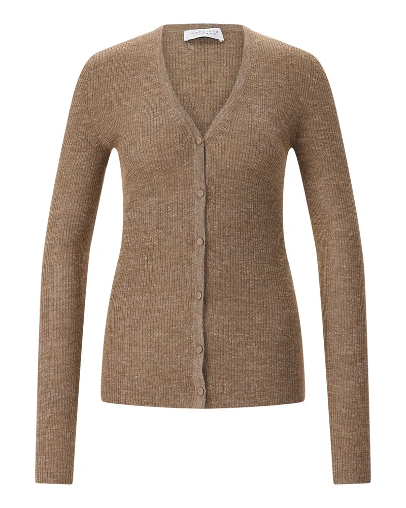 Gabriela Hearst Strickjacke aus Kaschmir-Seide-Mix Braun