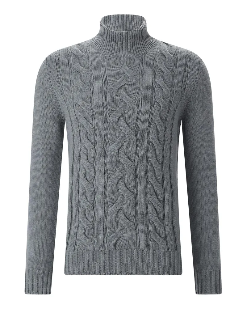 Gran Sasso Pullover aus Schurwolle Graugrün