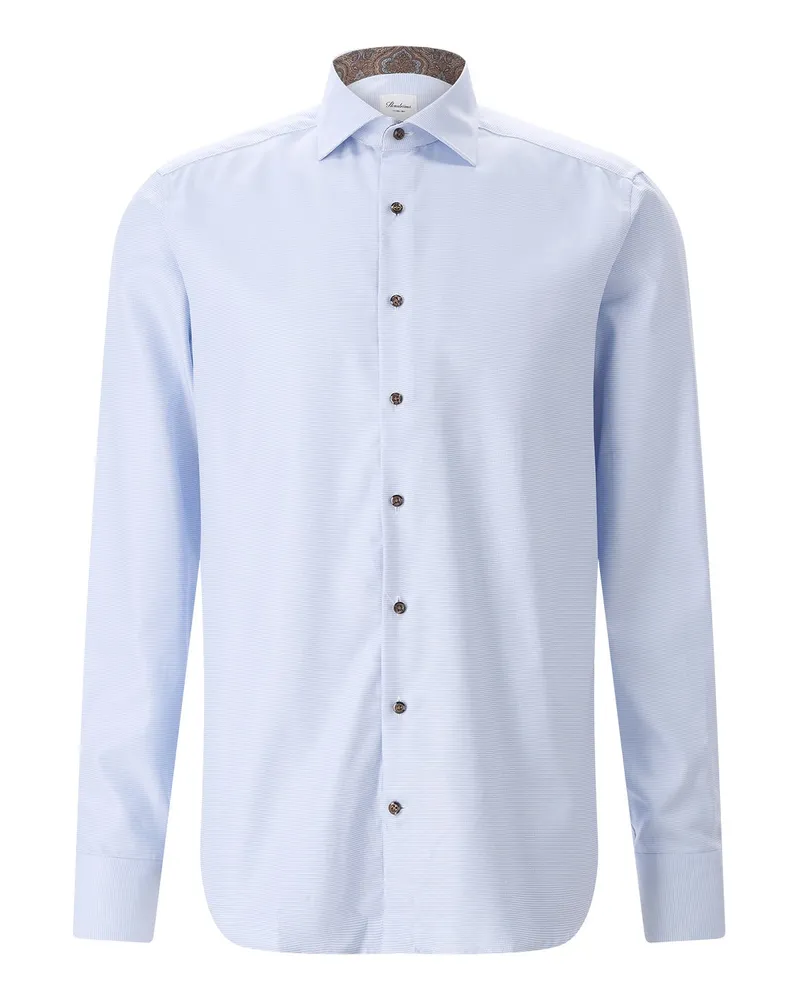 Stenströms Slim-Fit Hemd aus Baumwolle Hellblau