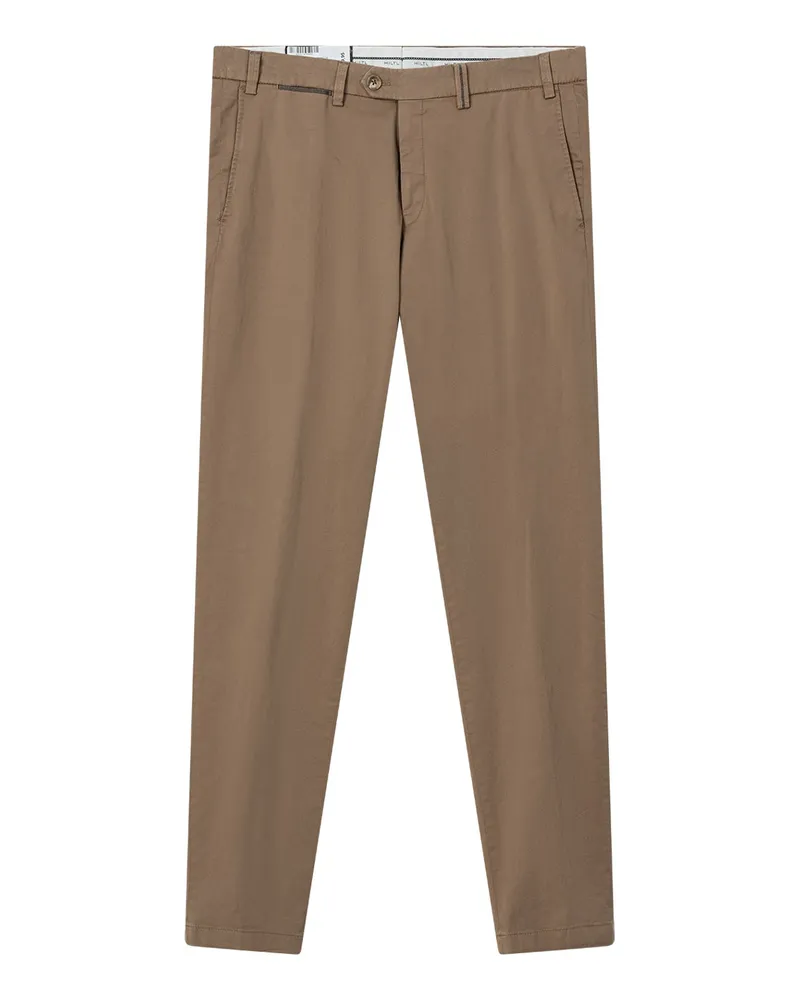 Hiltl Chinohose aus Baumwolle Braun