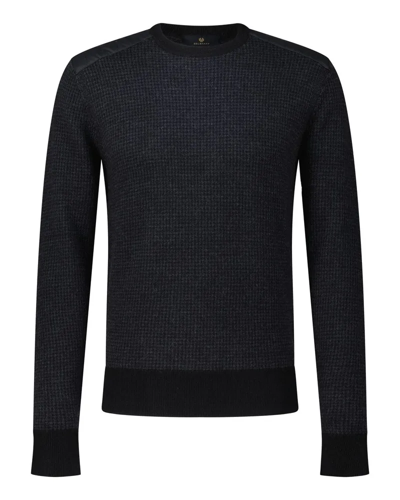 Belstaff Crewneck Pullover aus Wolle Schwarz