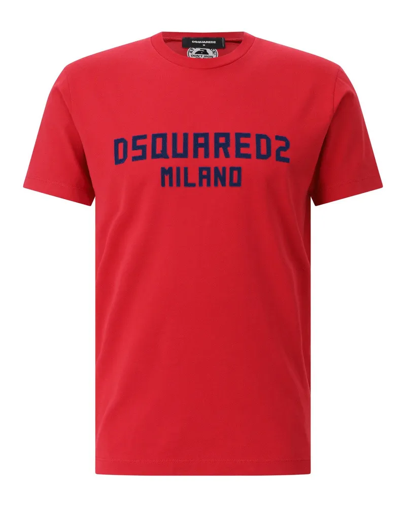 Dsquared2 T-Shirt mit Logo Rot