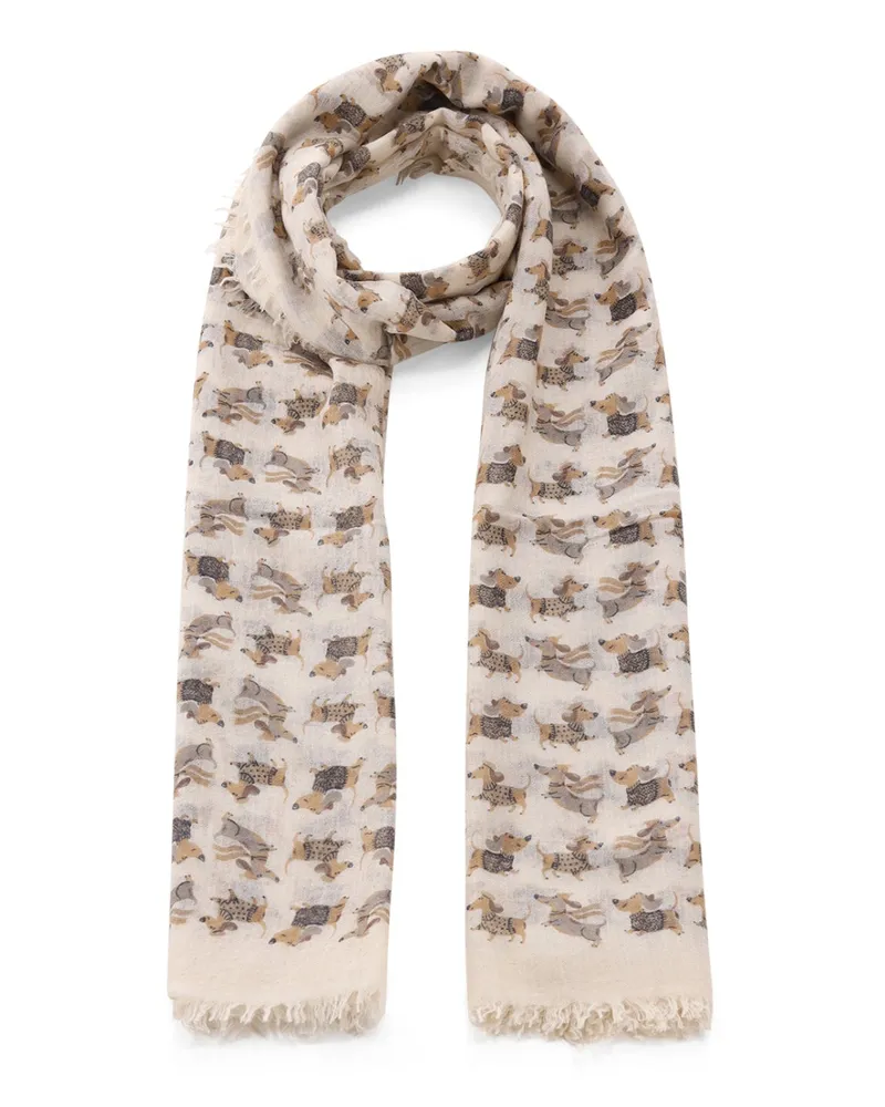 hemisphere Tuch Packel aus Wolle Beige
