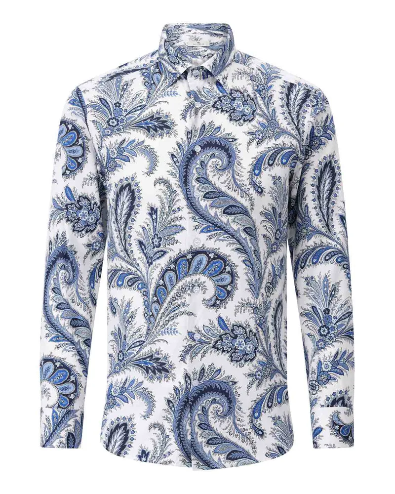 Etro Hemd mit Paisley-Muster Blau