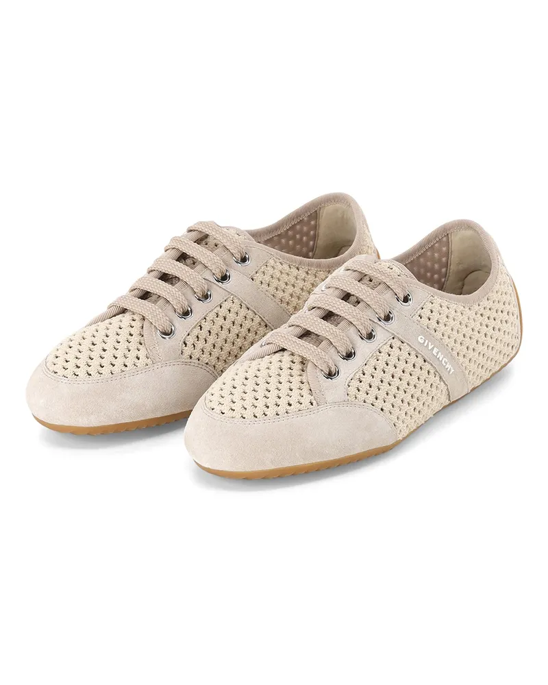 Givenchy Sneaker aus Mesh & Veloursleder Beige