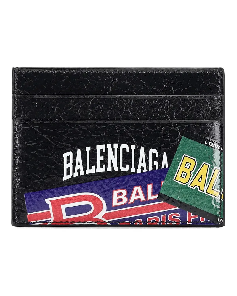 Balenciaga Card Holder aus Lammleder Schwarz