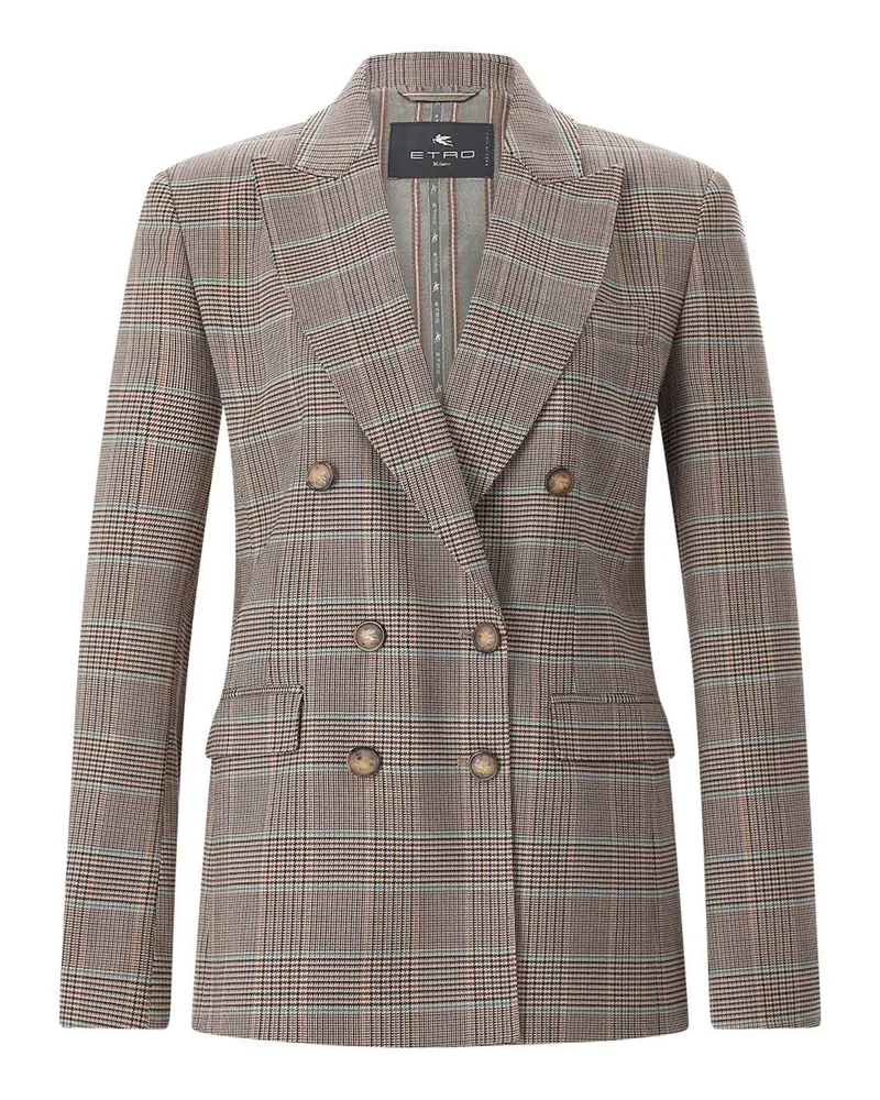 Etro Blazer aus Wolle Hellbraun