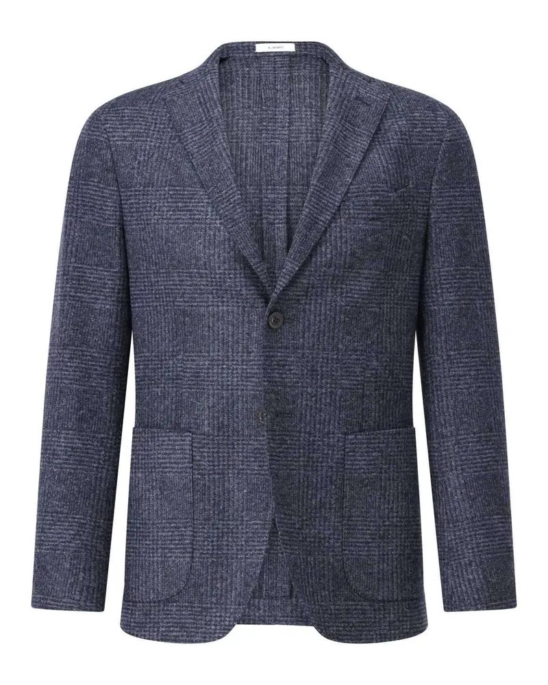 Boglioli Regular-Fit Sakko aus Jersey Dunkelblau