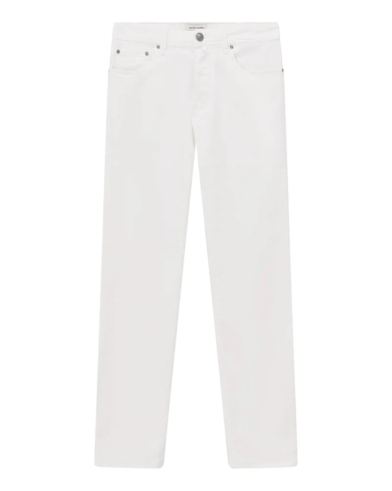 Jacob Cohën Slim-Fit Jeans Bard Weiß