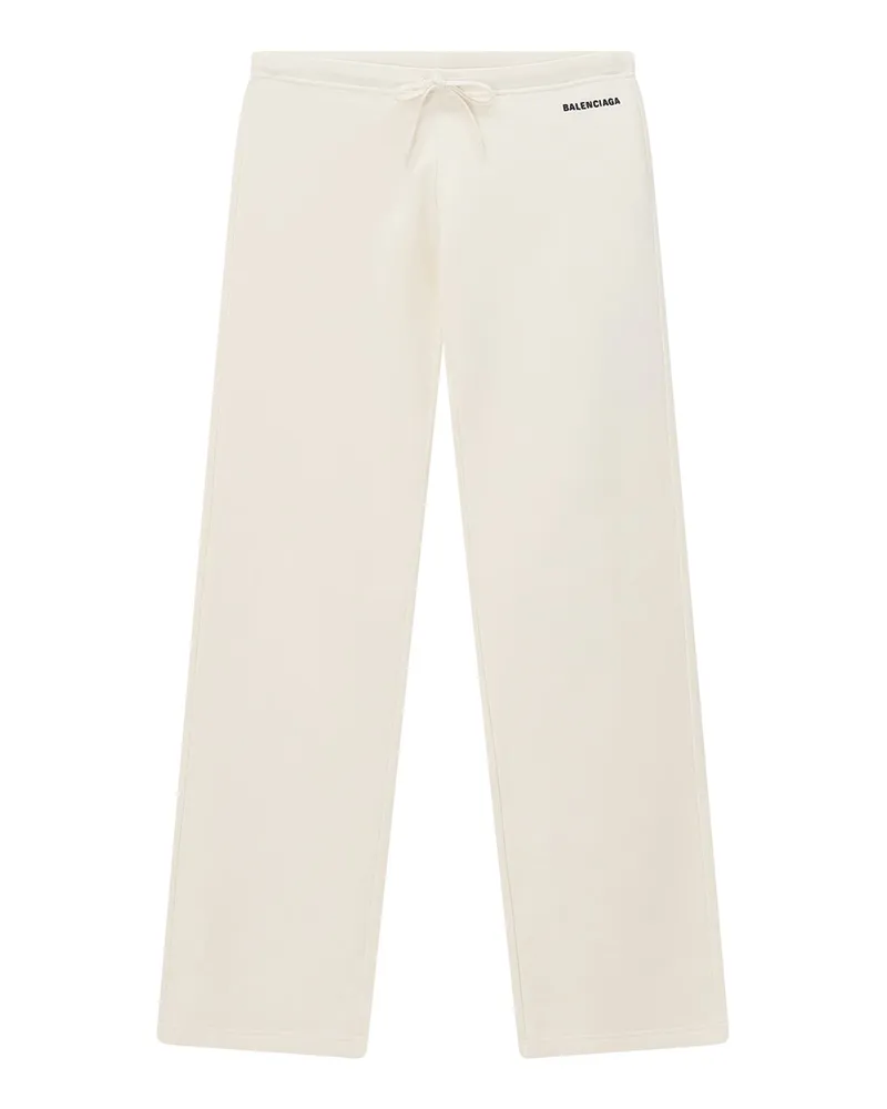 Balenciaga Sweatpants mit Logo Creme