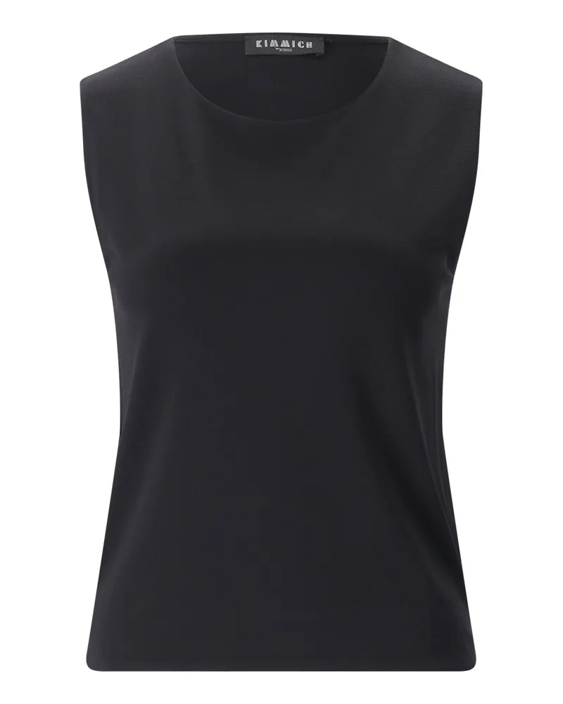 Kimmich Trikot Leichtes Top aus Viskose-Crêpe Schwarz