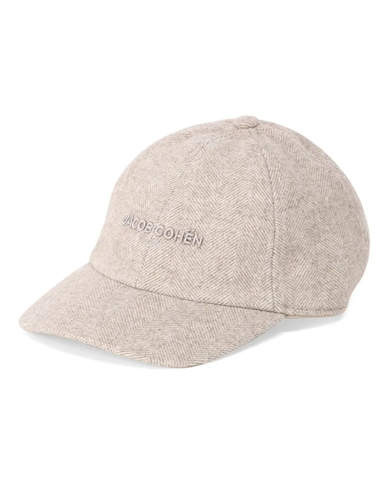 Jacob Cohën Cap aus Woll-Mix Beige