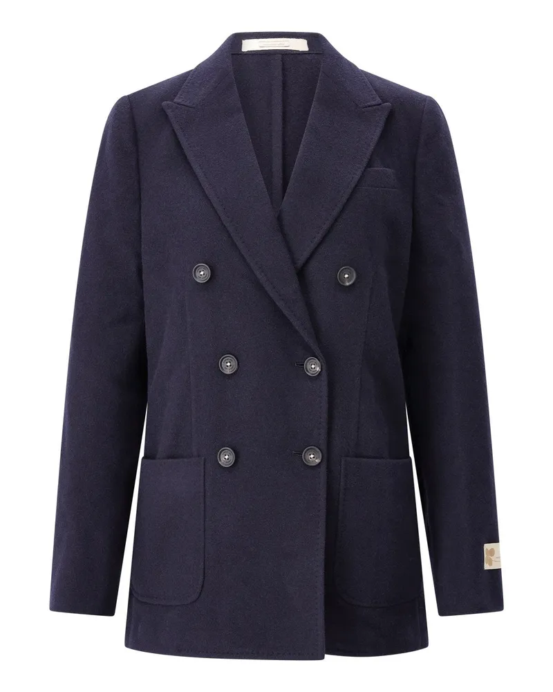 Massimo Alba Blazer aus Woll-Mix Dunkelblau