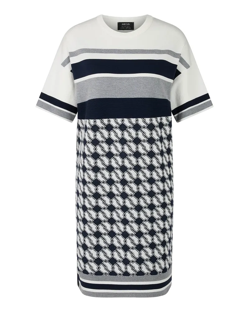 Marc Cain Midikleid mit Print Weiß