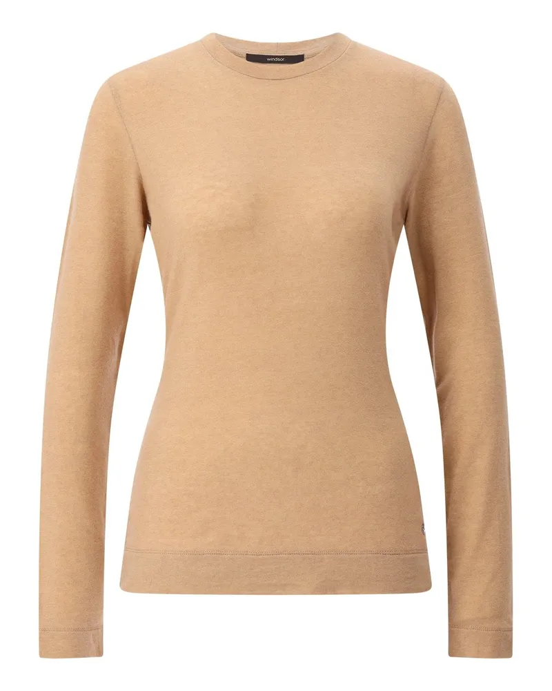 windsor. Leichtes Langarmshirt Braun